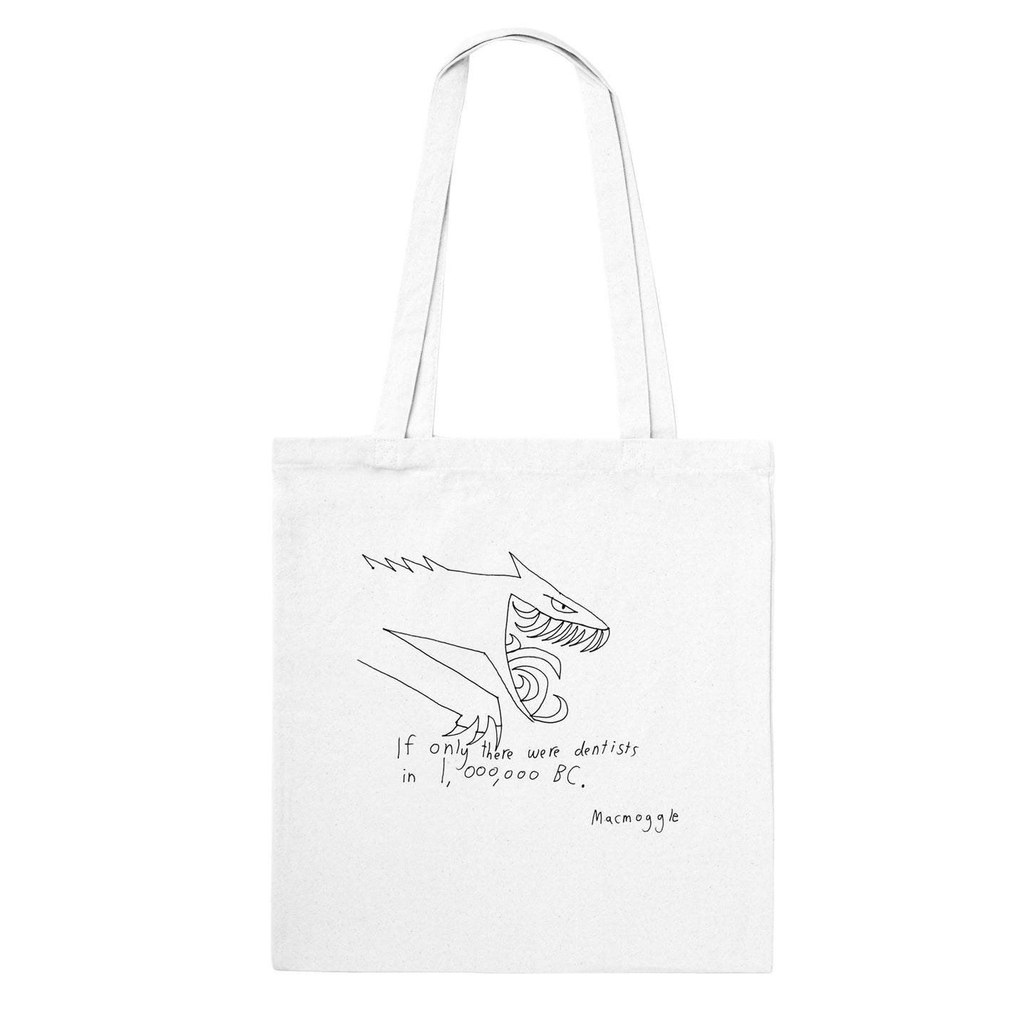 Dentist dinosaur - tote bag