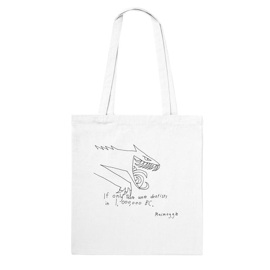 Dentist dinosaur - tote bag